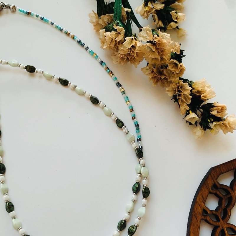 森林之语 - 项链 - 玻璃 