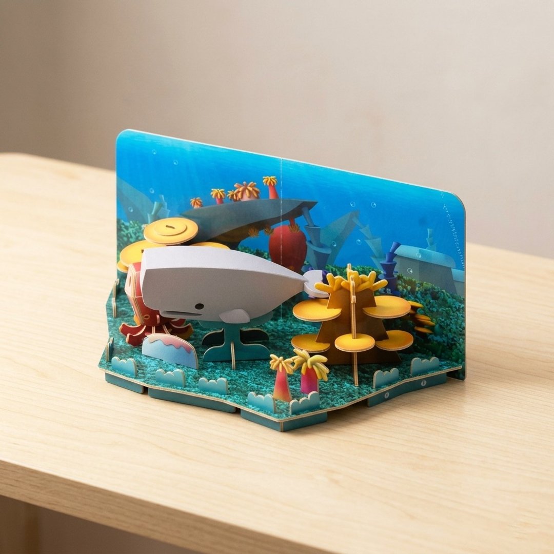 Halftoys Ocean 抹香鲸 STEAM教育玩具 - 摆饰 - 塑料 灰色