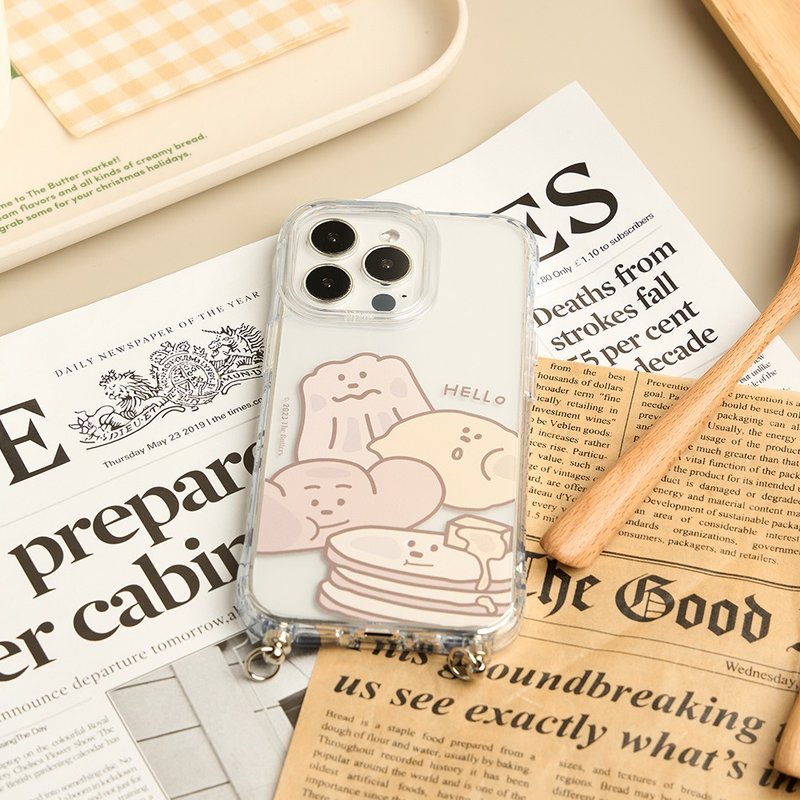 The Butters奶油挤挤乐抗黄防摔MagSafe iPhone绳挂手机壳 - 手机壳/手机套 - 塑料 多色