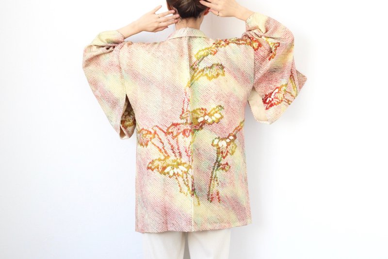 Shibori kimono, EXCELLENT VINTAGE /4242 - 女装休闲/机能外套 - 丝．绢 多色