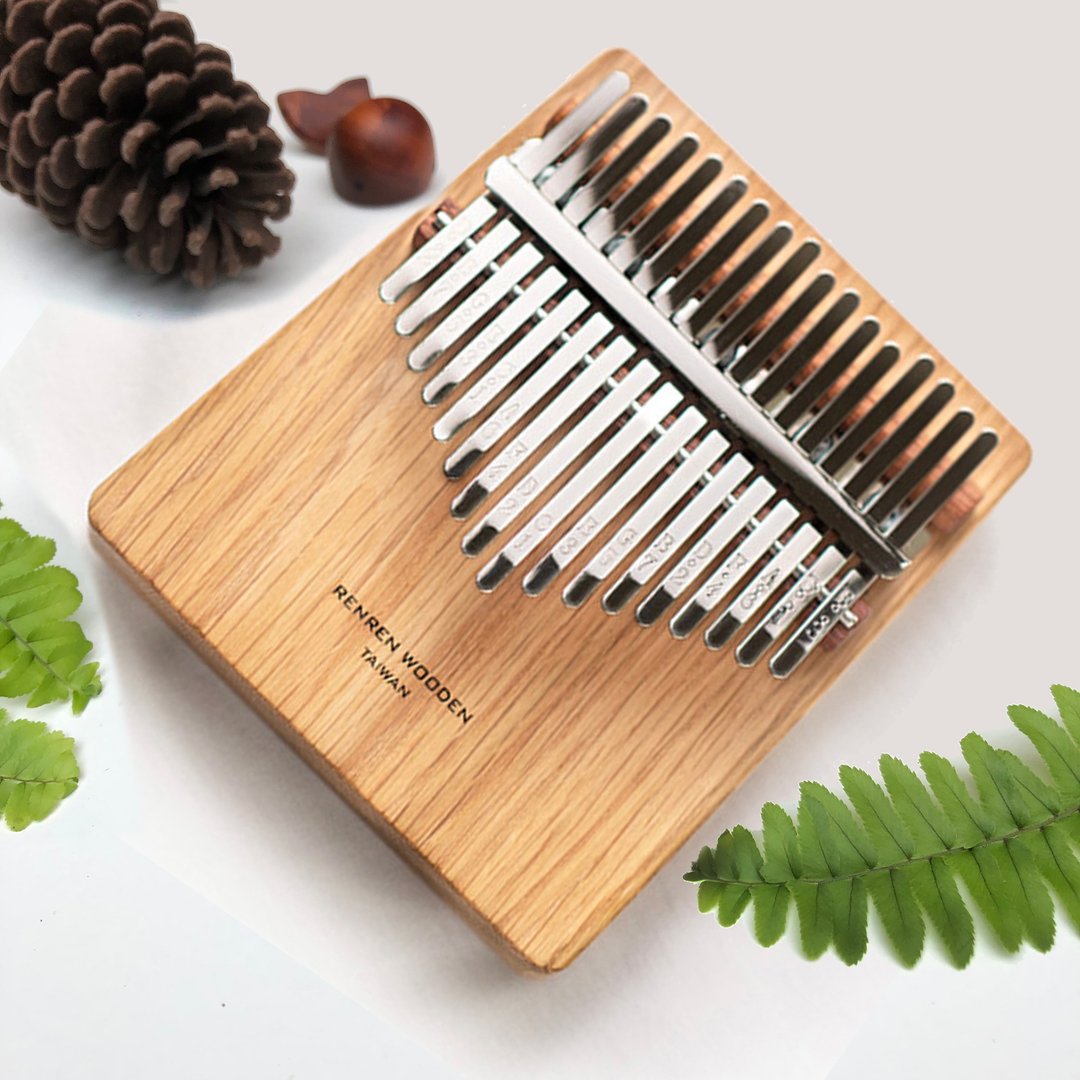 实木板琴 红橡木 摩羯座17音卡林巴 拇指琴 Kalimba - 吉他/乐器 - 木头 卡其色