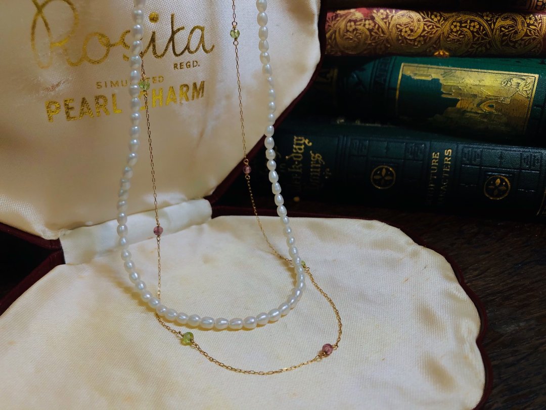 【Moriarty Jewelry】日本18K金 淡水养珠 双层两戴式 项链 - 项链 - 珍珠 