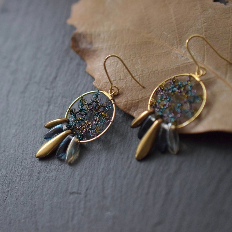 转售香料耳针/耳夹 - 耳环/耳夹 - 聚酯纤维 