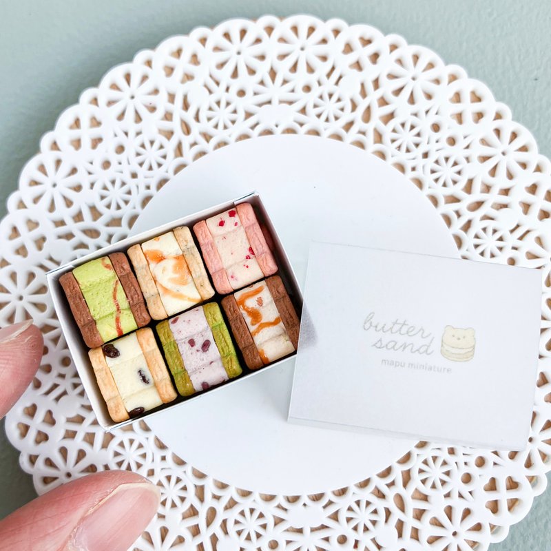 Bear 奶油三明治 6 件套 - 玩偶/公仔 - 粘土 咖啡色