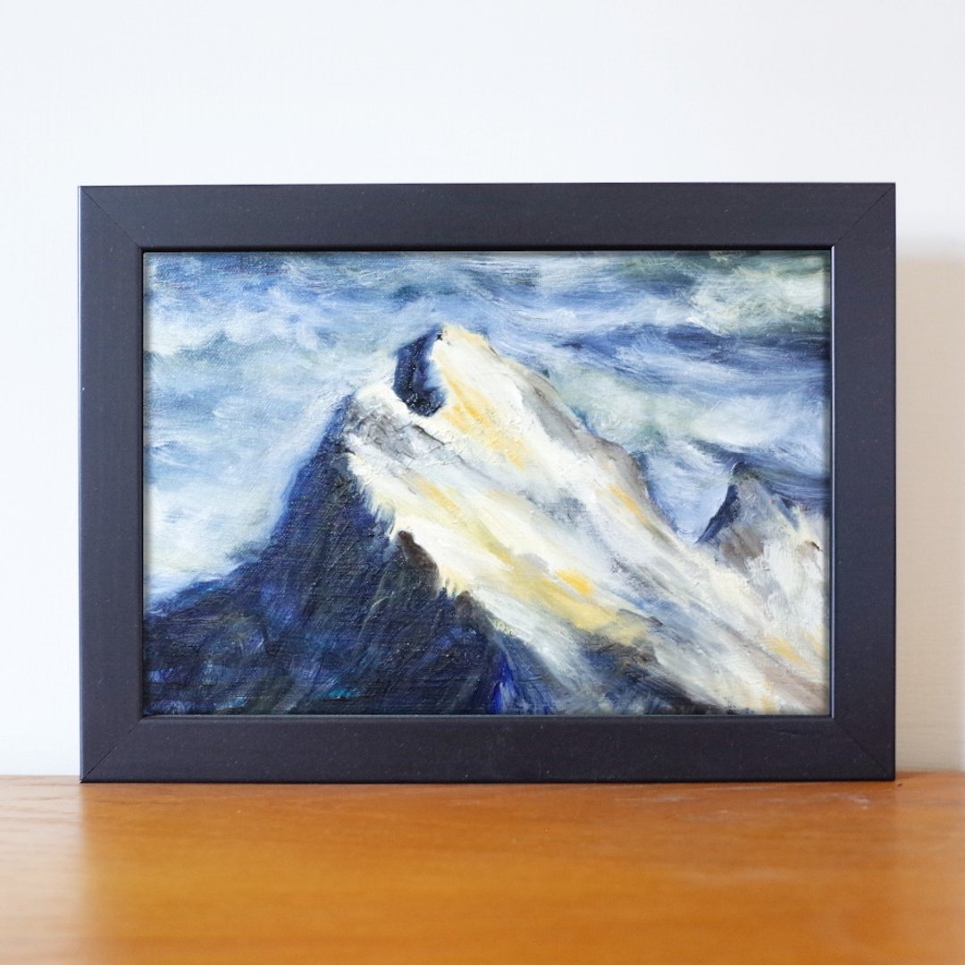 山 油画 F1号 含框尺寸约26*19cm - 海报/装饰画/版画 - 颜料 多色