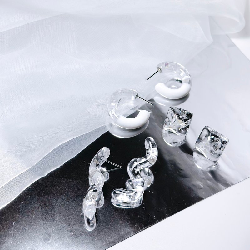 凛子 • 手工耳环 - 耳环/耳夹 - 树脂 