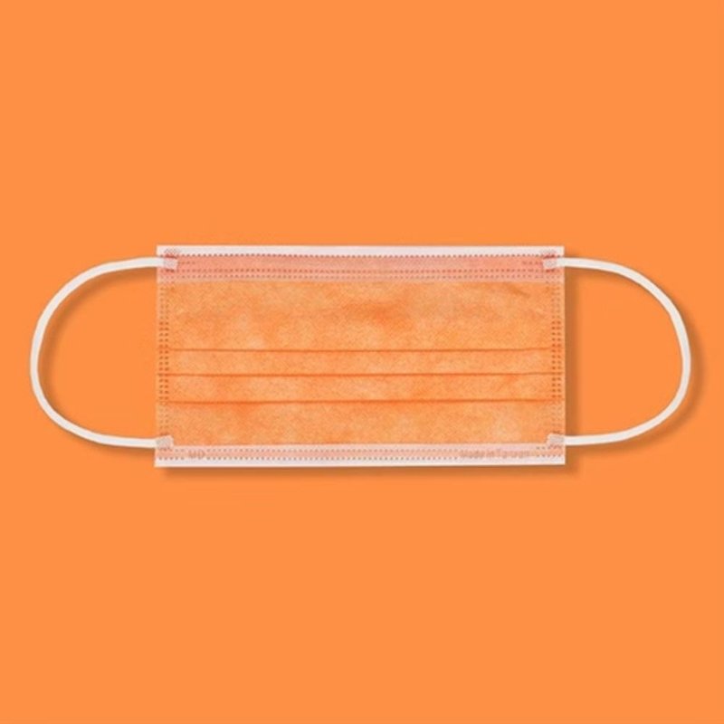 成人绚彩系列医用口罩-日落橘(50片) - 口罩 - 其他人造纤维 橘色