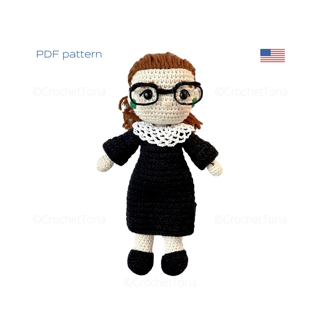 Digital crochet patterns. Download PDF file (in English). Ruth Bader Ginsburg - 手工艺教程/工具书 - 其他材质 