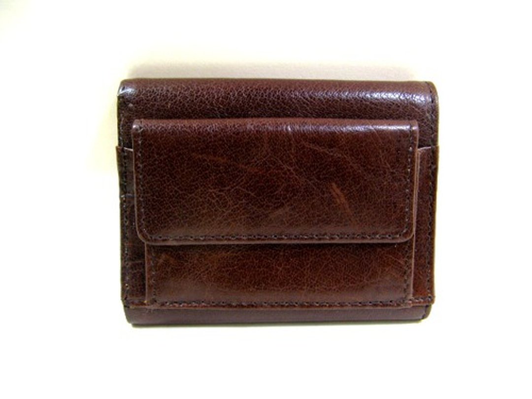 Buffalo Trifold Wallet - 皮夹/钱包 - 真皮 咖啡色