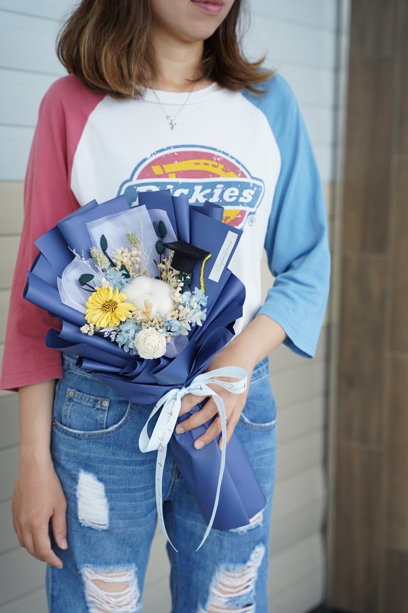 【竒花】珍重再见永生花束 毕业 生日礼物 永生干燥花 - 干燥花/捧花 - 植物．花 