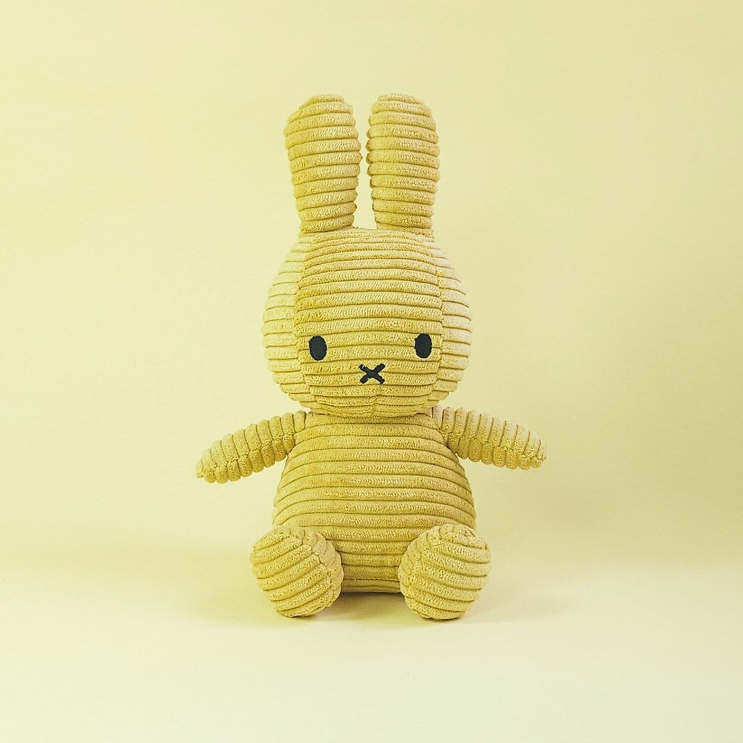 BON TON TOYS Miffy 米菲兔 ECO 灯芯绒填充玩偶 - 限量版 相思木 23cm - 玩偶/公仔 - 聚酯纤维 黄色