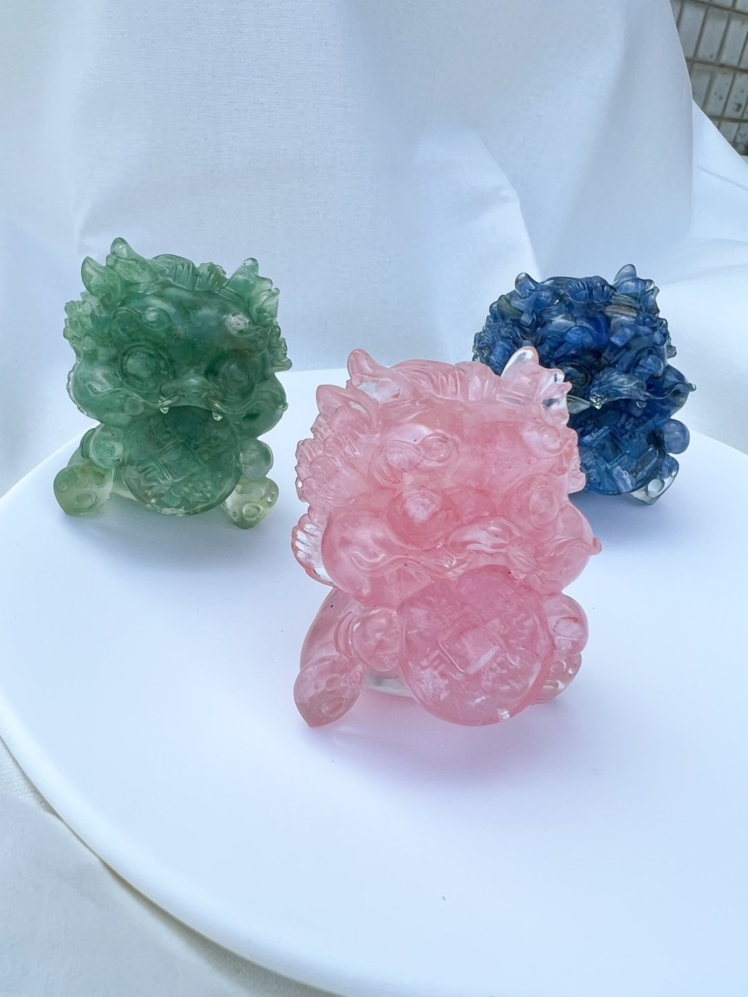 水晶摆饰【吞金兽 粉晶】桃花运 招人缘 - 摆饰 - 水晶 