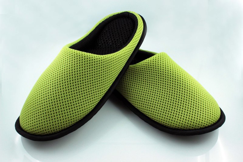 AC Rabbit 全包式低均压气垫室内拖鞋 - 果绿色 少量现货 - 室内拖鞋 - 聚酯纤维 绿色