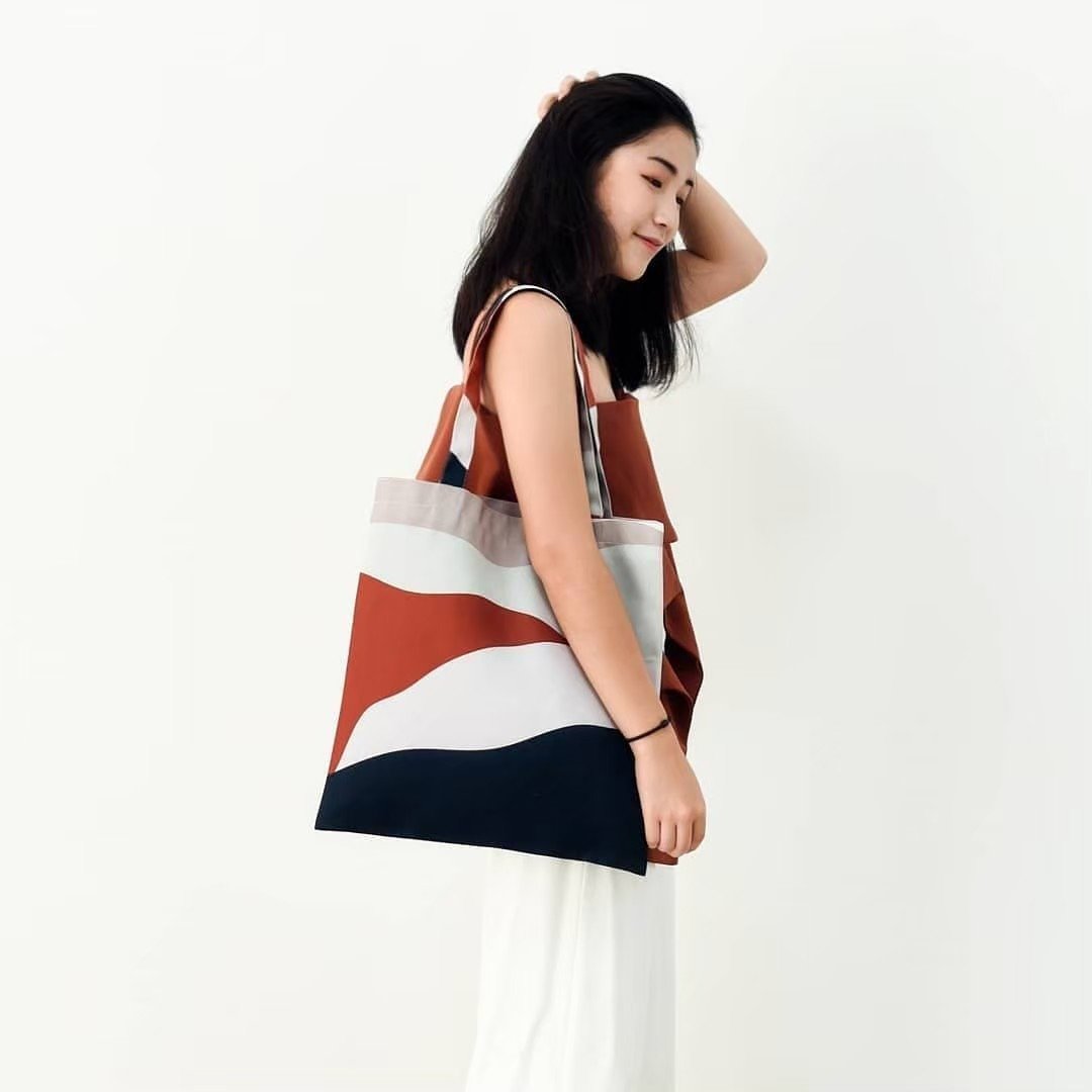 vibes.brandd Brown Layer Tote bag - 其他 - 其他人造纤维 多色