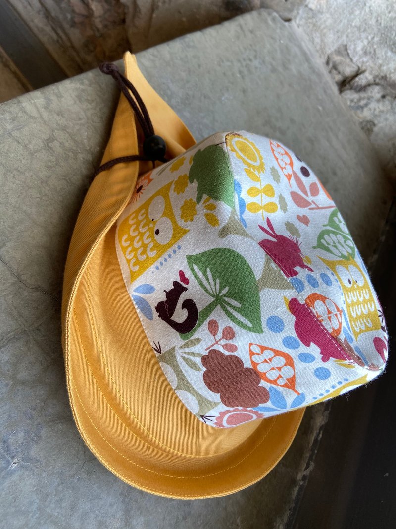 Va童装缤纷动物 - 婴儿帽/发带 - 棉．麻 橘色