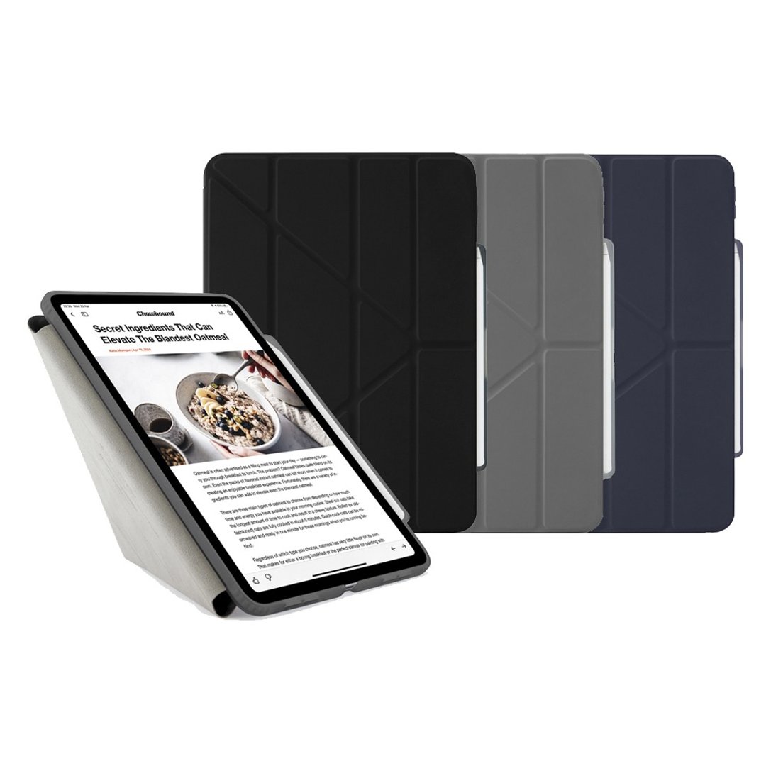Pipetto 2025 iPad Pro 11寸/ 13寸 Origami 多角度保护套-含笔槽 - 平板/电脑保护壳 - 塑料 
