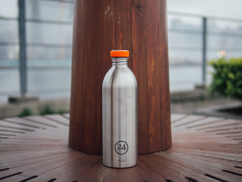 意大利24Bottles【URBAN超轻量羽毛系列】太空银 -1000ml不锈钢瓶 - 水瓶/水壶 - 不锈钢 灰色