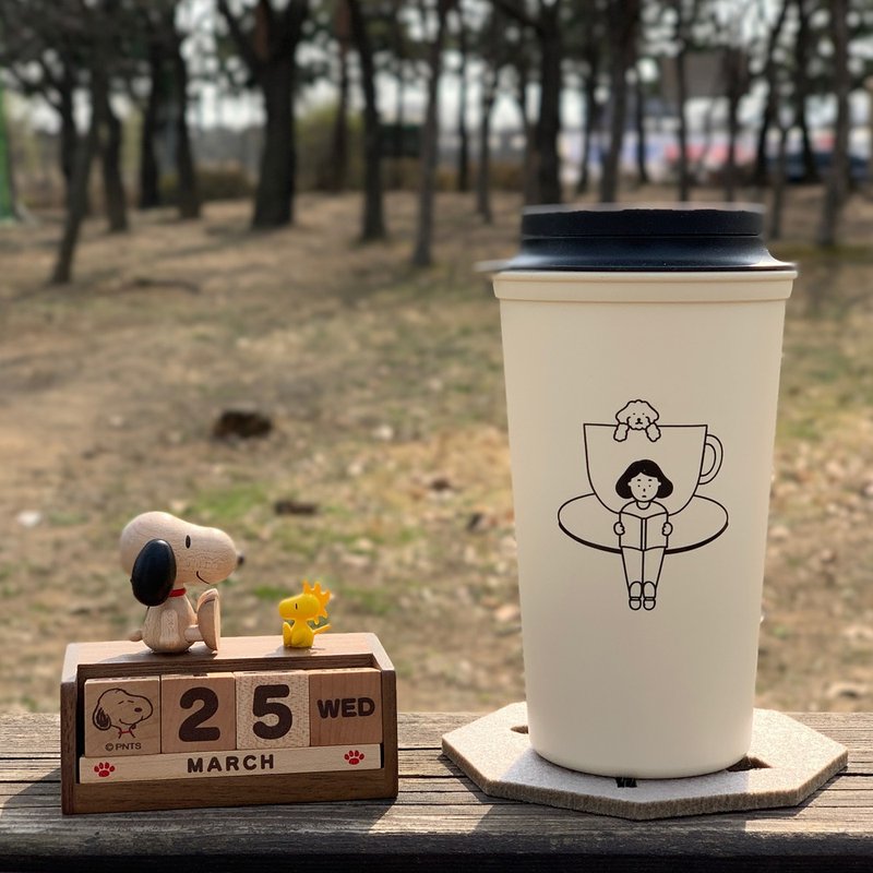 cafe and hof | tumbler (453ml) - 开瓶器/开罐器 - 塑料 白色