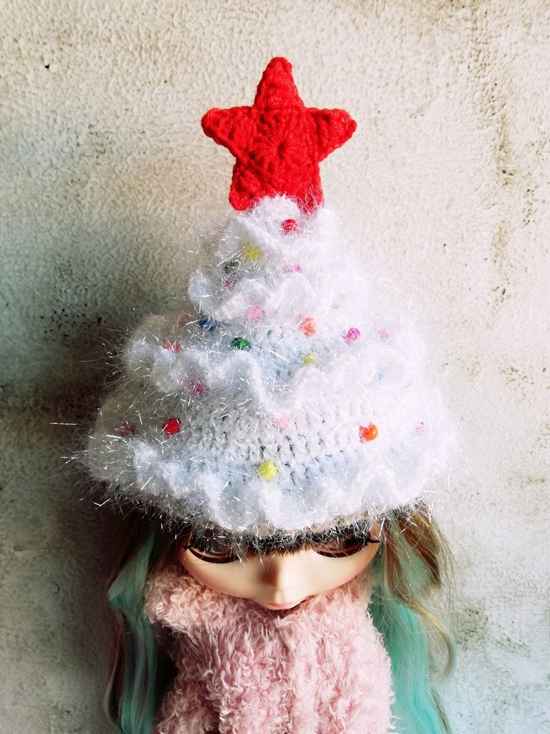 分享 Blythe 娃娃圣诞树绒毛小物 - 玩偶/公仔 - 棉．麻 白色