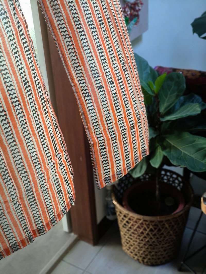 木印门帘│夕阳山丘│ - 门帘/门牌 - 棉．麻 