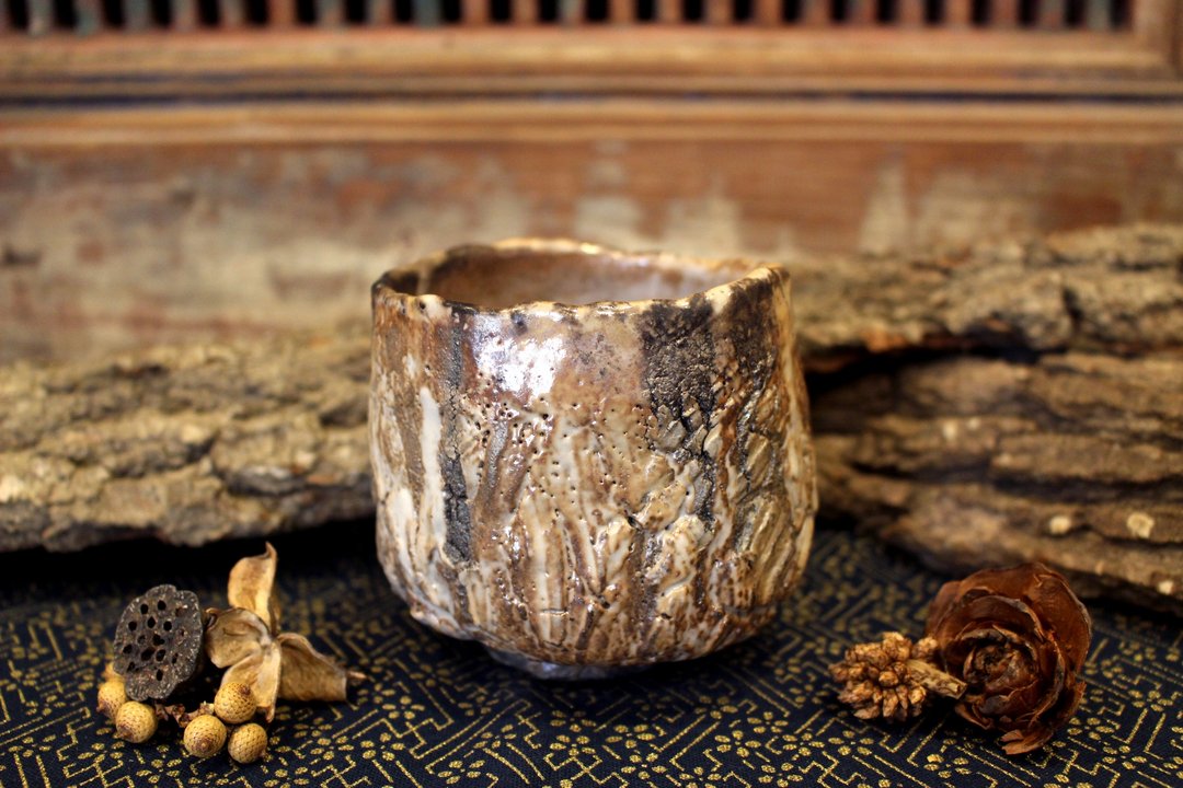 柴烧 | 红志野茶碗 - 茶具/茶杯 - 陶 卡其色