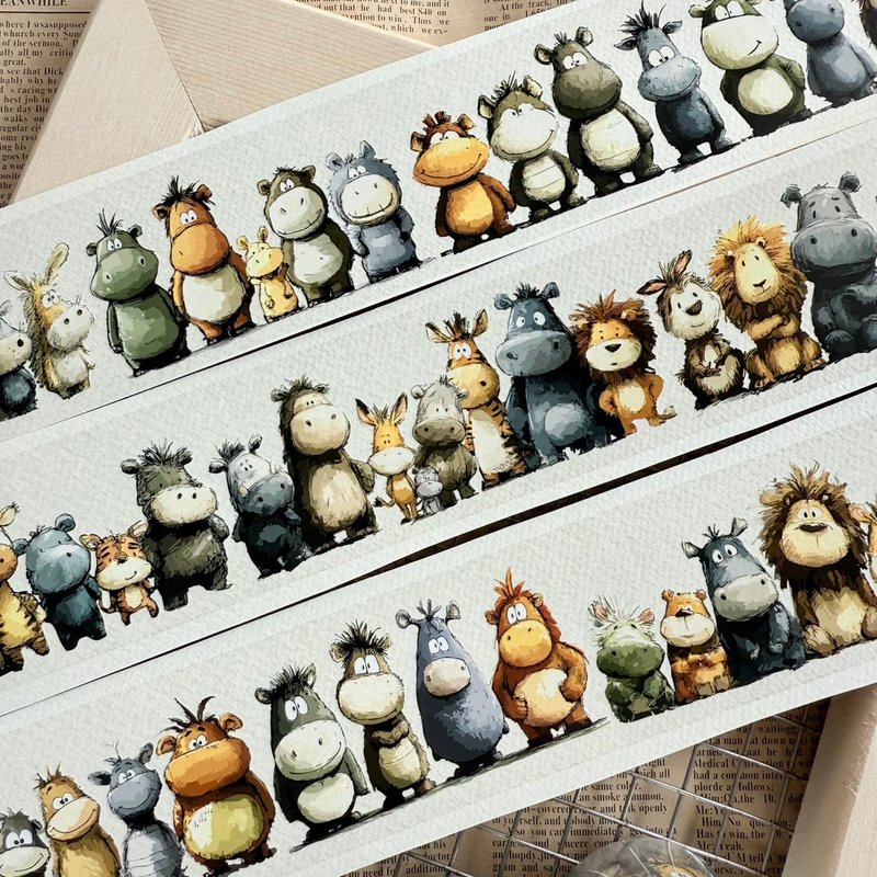 森林点点名 亮面PET - 纸胶带 - 塑料 