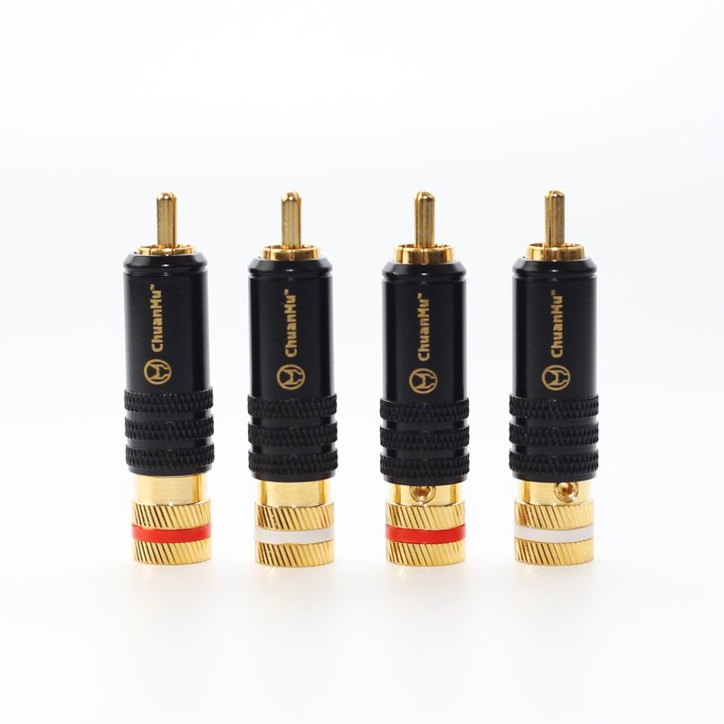 HIFI音响RCA配件台湾镀金莲花插头【川木】全新现货【P129】 - 数码小物 - 其他金属 