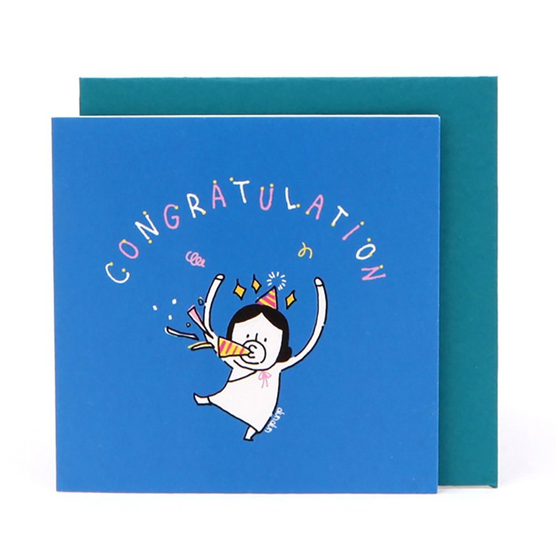 Hello DunDun 啰登登系列 迷你卡片 01.庆祝 - 卡片/明信片 - 纸 