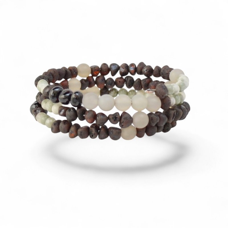 波罗的海琥珀宝石手链 VM26 - 手链/手环 - 宝石 多色