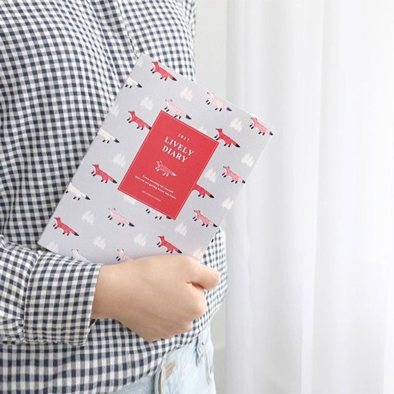 iconic-手帐年历-2017青春图腾周志(时效)-狐狸,ICO87533 - 笔记本/手帐 - 纸 灰色