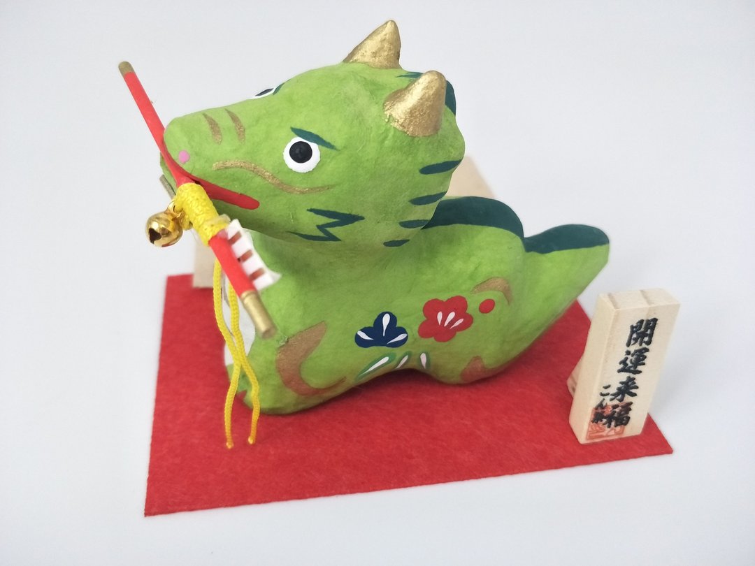 【招福干支】开运干支 生肖龙 缘起物  破魔矢 祈福开运龙 - 摆饰 - 其他材质 多色