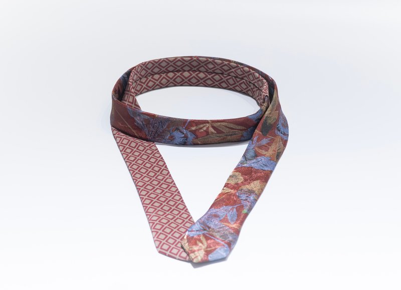 choker tie - 领带/领带夹 - 丝．绢 红色