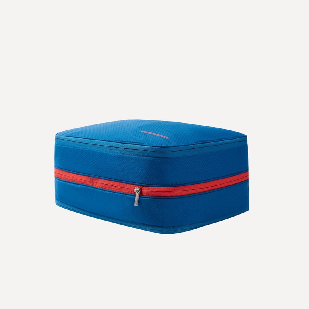 BeeNesting可压缩防泼水旅行大容量收纳包15L -深蓝红 - 收纳用品 - 尼龙 蓝色