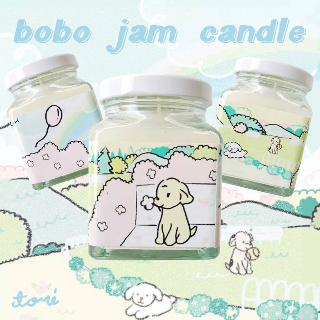 TORIAROMA | Jar BOBO's Playground JAM CANDLE 45hrs - 蜡烛/烛台 - 玻璃 多色