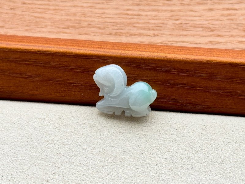 采矿 翡翠山羊珠 山羊双面雕刻珠 魔羯 饰品配件 缅甸玉 - 其他 - 玉石 