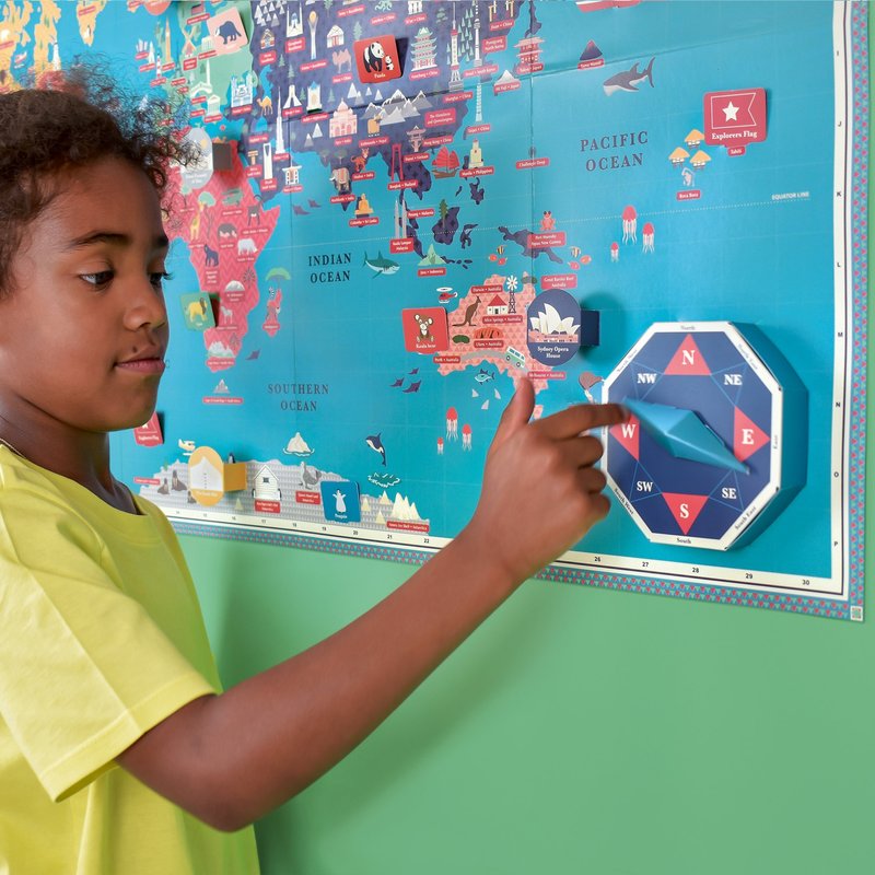 Create Your Own Giant World Map - 玩具/玩偶 - 纸 