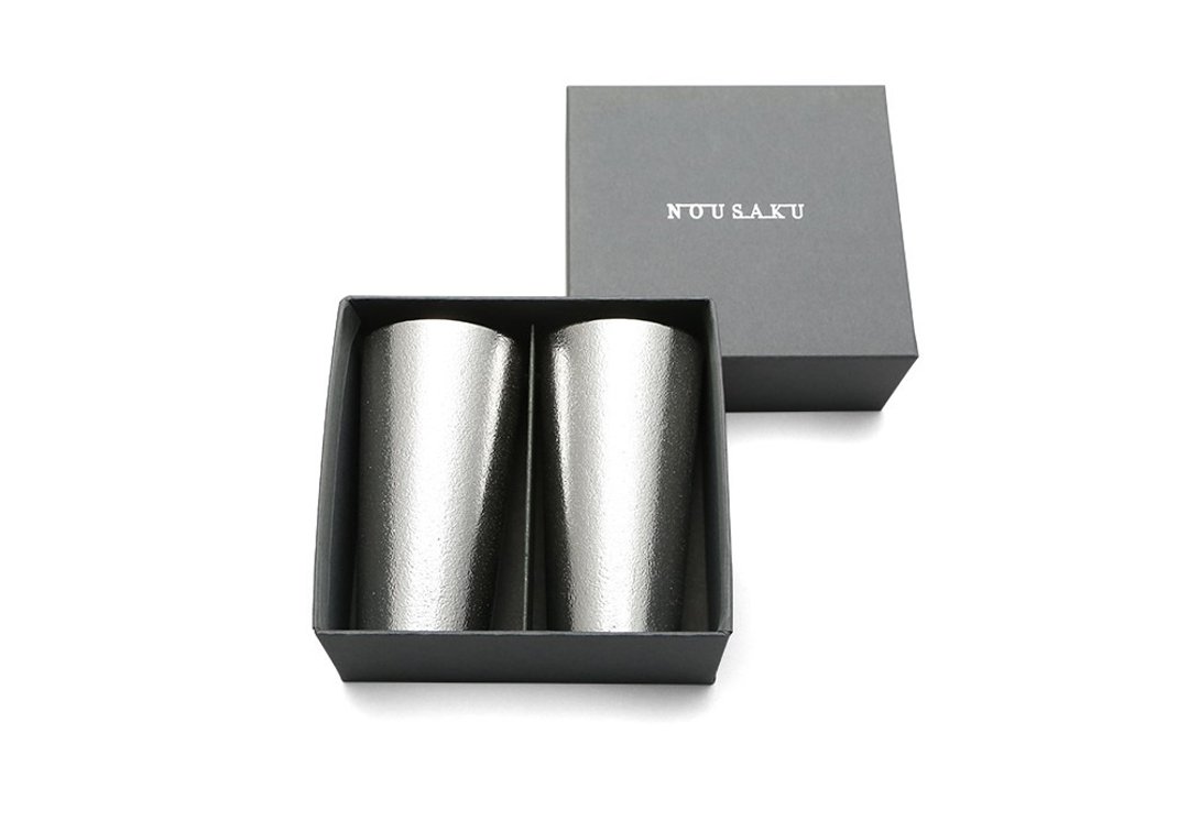 经典纯锡杯两入礼盒 - 酒杯/酒器 - 贵金属 银色