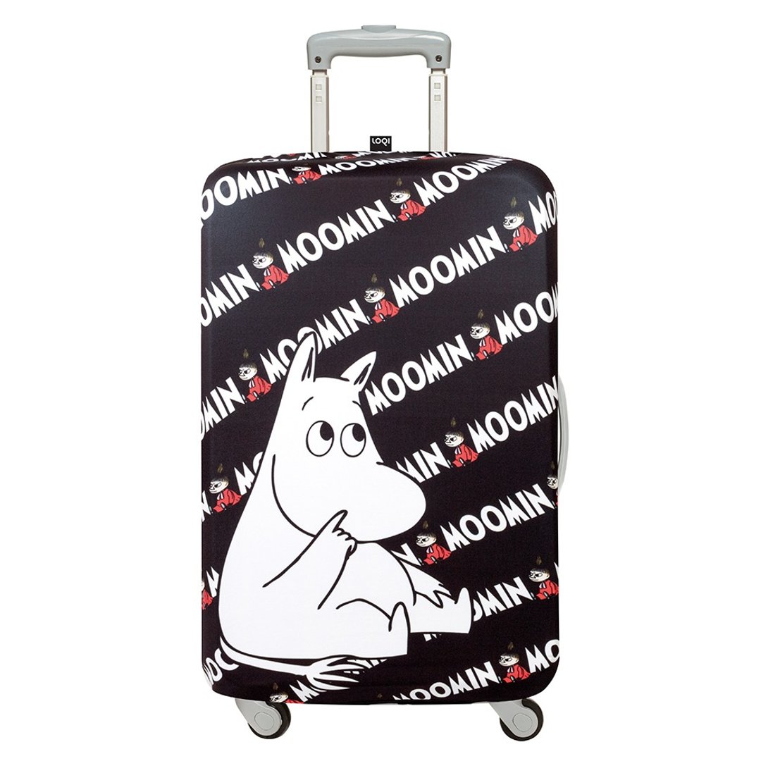 LOQI 行李箱外套／Moomin 噜噜米【L号】 - 行李箱/行李箱保护套 - 聚酯纤维 黑色