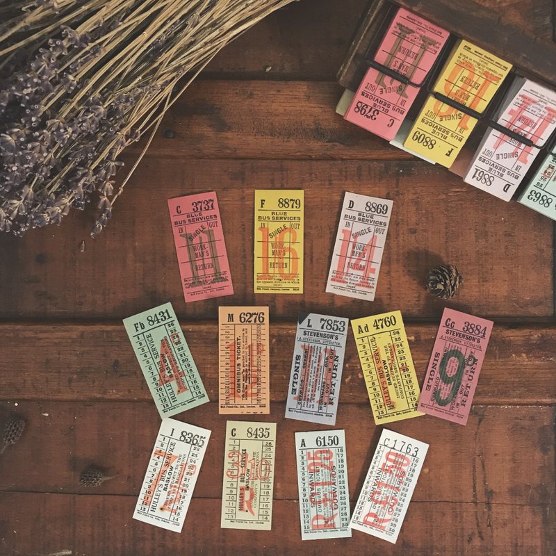 限量款 英国复古长车票组 一组12张 - 其他 - 纸 