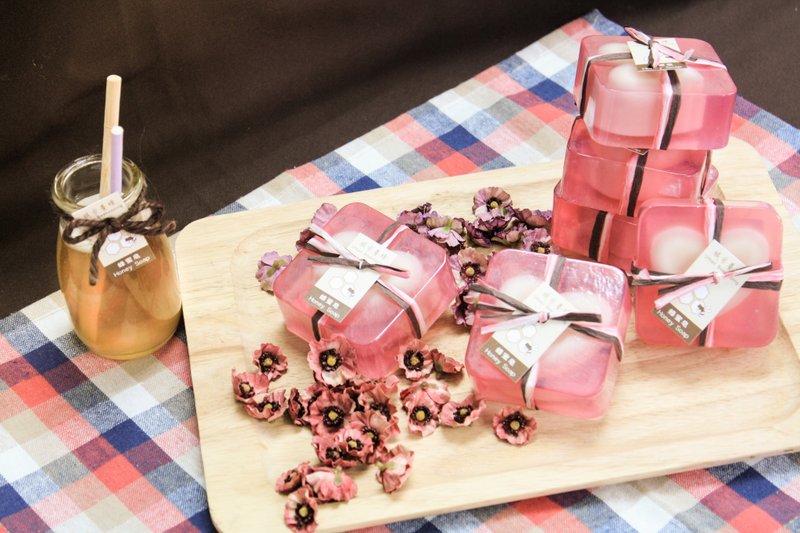 甜心蜂蜜皂─依兰蜂蜜手工皂(红色) - 肥皂/手工皂 - 纸 