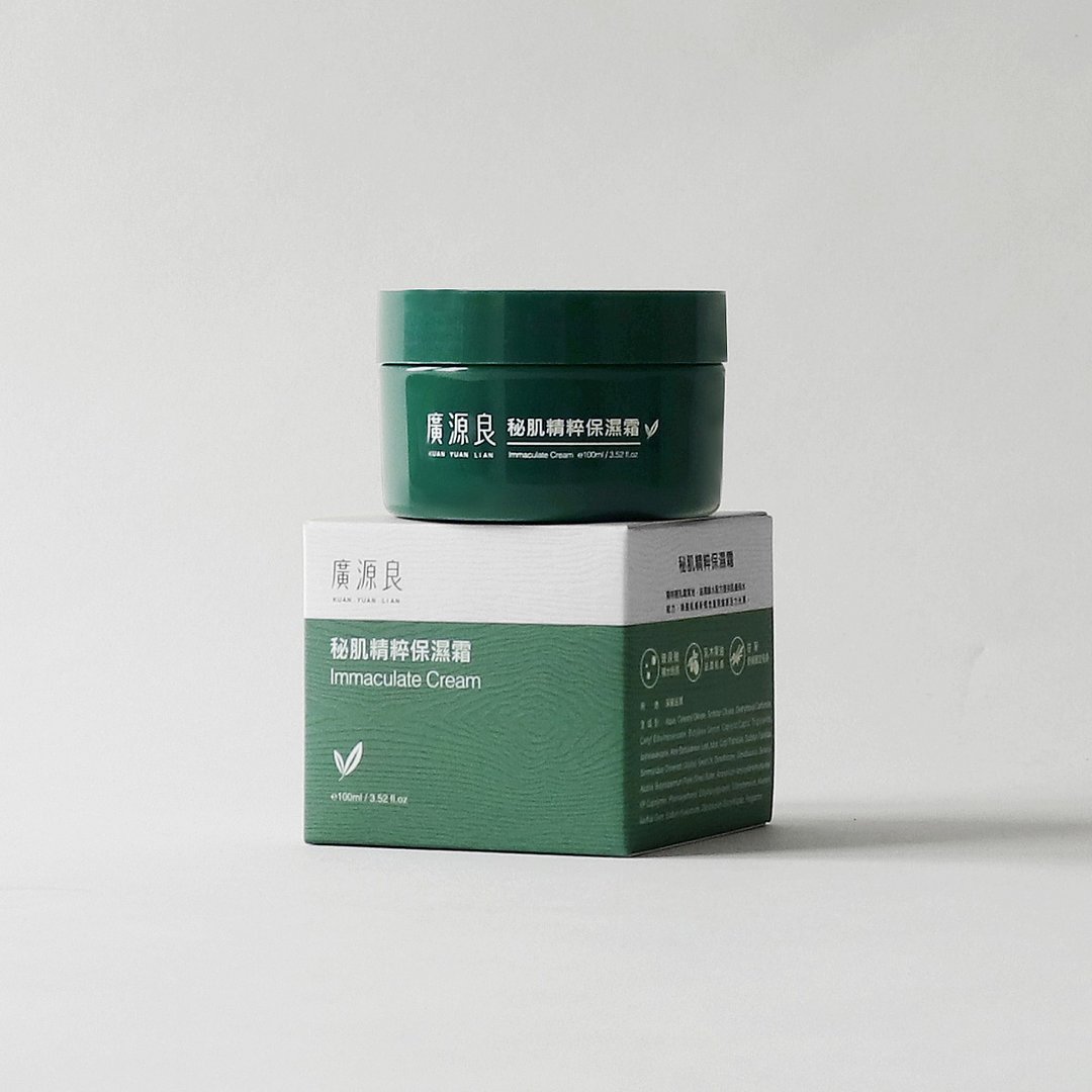 【广源良】秘肌精粹保湿霜 100ml - 乳液 - 其他材质 绿色
