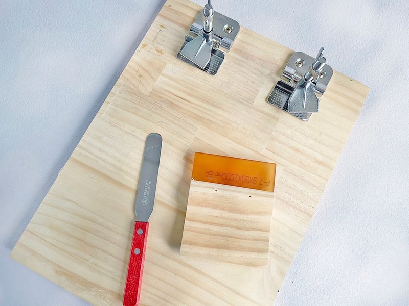 绢印印刷工具组(手印台/刮刀/调墨刀) - 零件/散装材料/工具 - 其他材质 