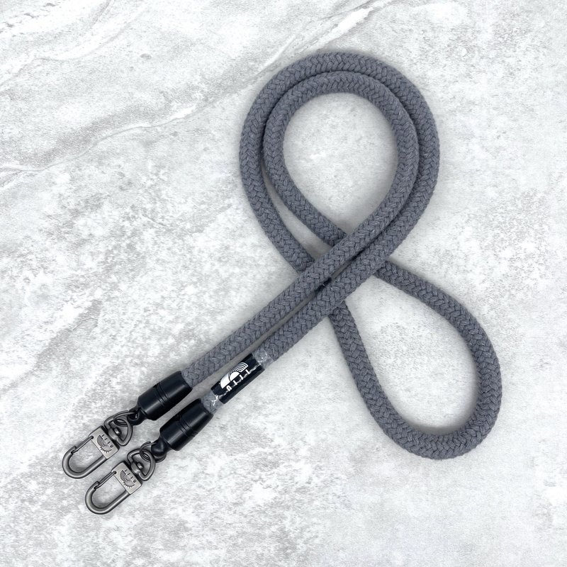 niji 棉手机绳 10mm Cotton phone strap X Cool grey color - 其他 - 棉．麻 灰色