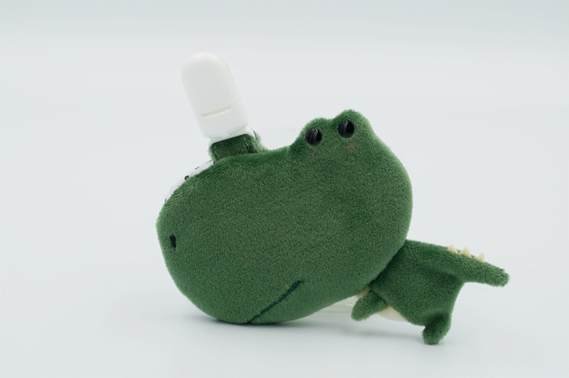 Bucute绿恐龙护身符.御守套.平安符袋/宝宝专用/手工制作/弥月礼物 - 满月礼盒 - 聚酯纤维 绿色