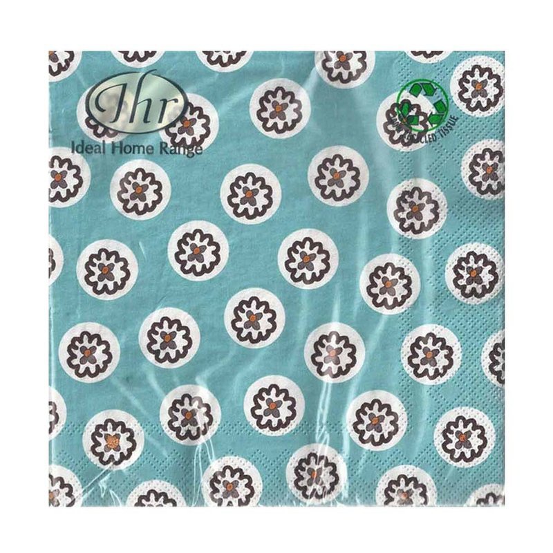德国 IHR-33*33cm餐巾纸-小花(蓝) - 餐垫/桌巾 - 纸 多色