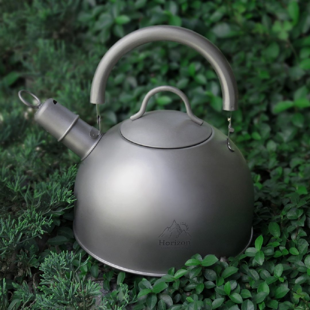 【Horizon 天际线】纯钛户外野营餐煮水壶2L - 露营用品 - 其他金属 