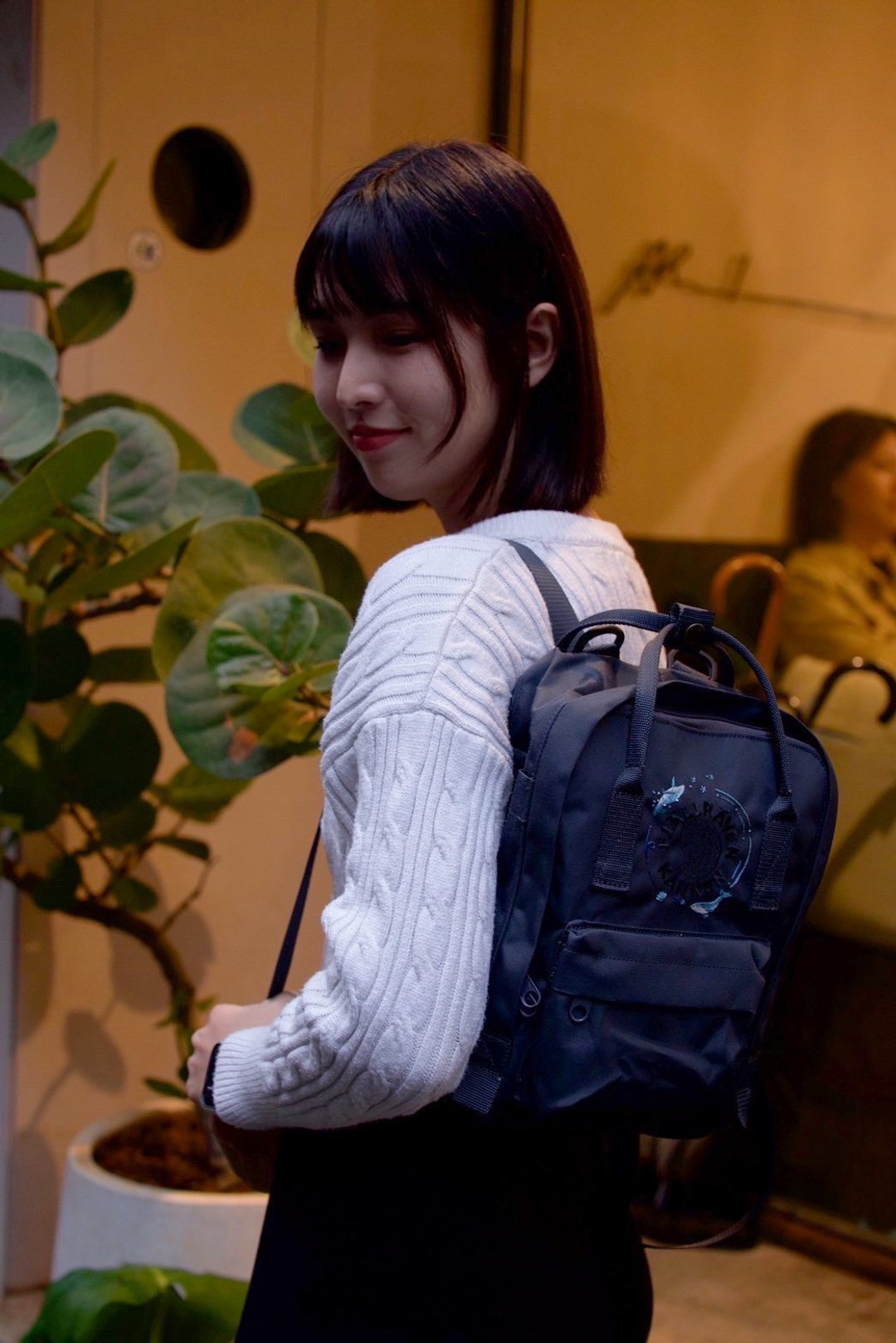 elle定制刺绣::Kanken刺绣:: Re-Kanken mini 海洋之声 现货 - 后背包/双肩包 - 防水材质 灰色