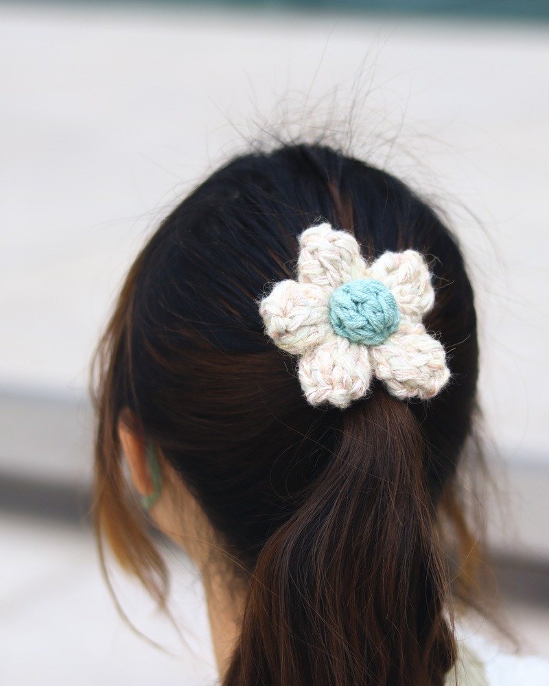 【影片教学+材料包】手混线泡芙花花 - 编织/刺绣/羊毛毡/裁缝 - 棉．麻 多色