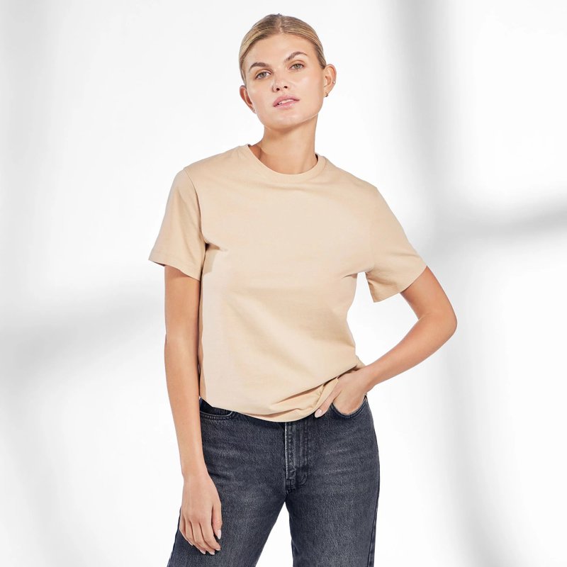 北欧极简 - 100%有机棉经典圆领T恤 / 素Tee / T-shirt 女(奶茶) - 女装 T 恤 - 棉．麻 