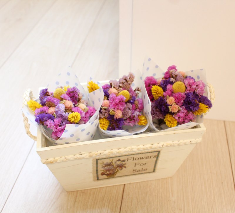 Flover芙拉设计 紫色圆舞曲 迷你小花束 干燥花 婚礼小物 伴娘礼 捧花礼 婚礼布置 - 植栽/盆栽 - 其他材质 
